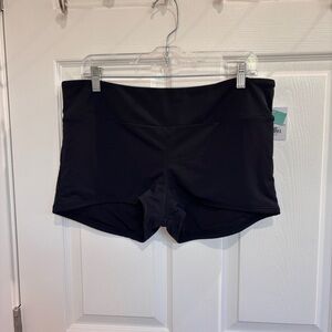 Sunsets Black Seascape Swim Short | Size 16